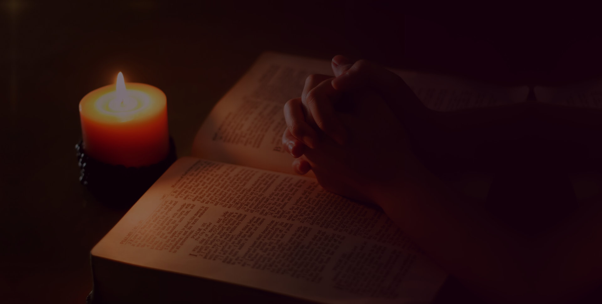bible, hands, candle